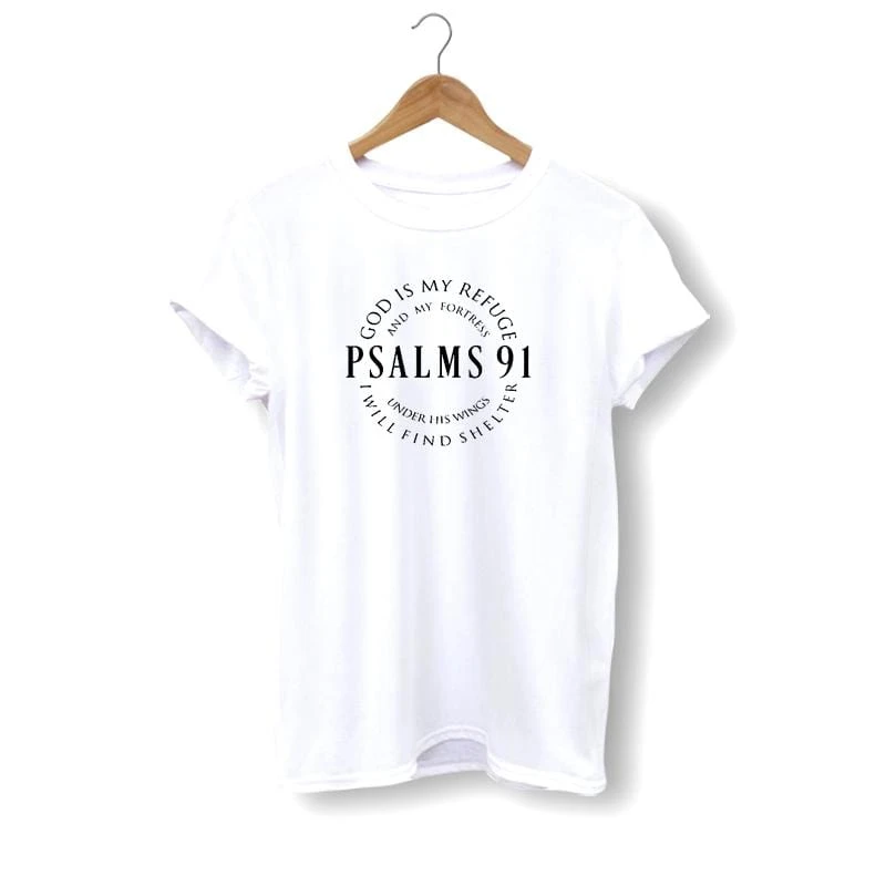 Christian T-Shirt Psalm 91 3 Christian T-Shirt Psalm 91