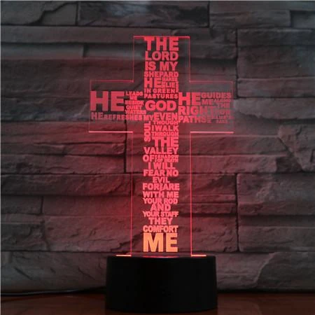 Christian Lamp Psalm 23 7 Christian Lamp Psalm 23 - Image 5