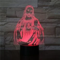 Christian Lamp Sacred Heart 15 Christian Lamp Sacred Heart -Lord's Guidance red jesus christ night light lords guidance