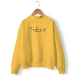 Christian Sweatshirt Redeemed -Lord's Guidance redeemed sweatshirt yellow