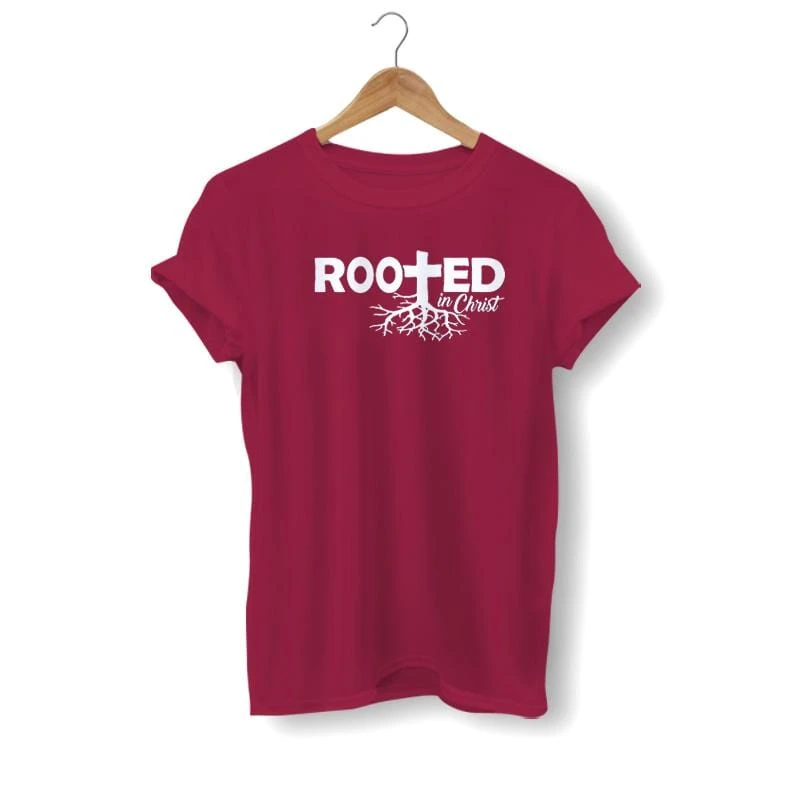 Christian T-Shirt Rooted In Christ 7 Christian T-Shirt Rooted In Christ - Image 5