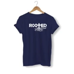 Christian T-Shirt Rooted In Christ 25 Christian T-Shirt Rooted In Christ -Lord's Guidance rooted in christ shirt navy