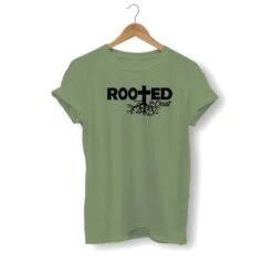 Christian T-Shirt Rooted In Christ 24 Christian T-Shirt Rooted In Christ -Lord's Guidance rooted in christ shirt olive