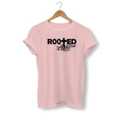 Christian T-Shirt Rooted In Christ 20 Christian T-Shirt Rooted In Christ -Lord's Guidance rooted in christ shirt peach