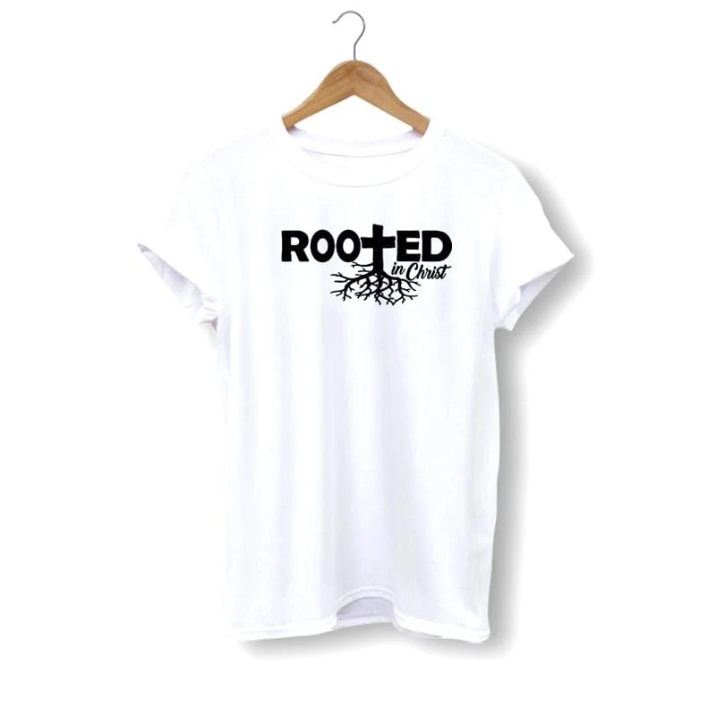 Christian T-Shirt Rooted In Christ 3 Christian T-Shirt Rooted In Christ