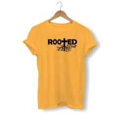 Christian T-Shirt Rooted In Christ 23 Christian T-Shirt Rooted In Christ -Lord's Guidance rooted in christ shirt yellow