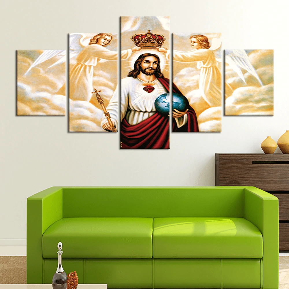 Christian Canvas Art Sacred Heart Of Jesus 4 Christian Canvas Art Sacred Heart Of Jesus - Image 2