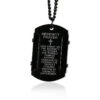 Men's Christian Necklace Serenity Prayer 1 Men's Christian Necklace Serenity Prayer -Lord's Guidance serenity prayer necklace black