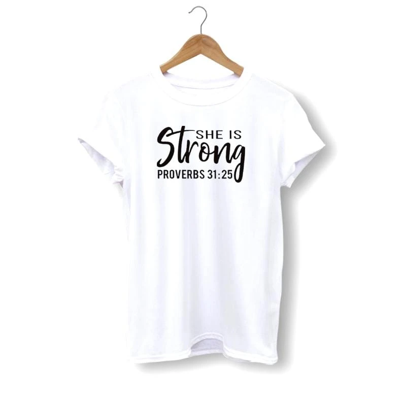 Christian T-Shirt She Is Strong 3 Christian T-Shirt She Is Strong