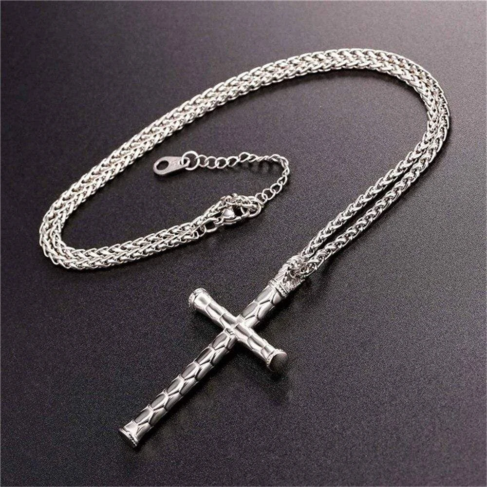 Men's Christian Necklace Rustic 6 Men's Christian Necklace Rustic - Image 4