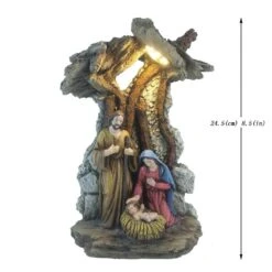 Christian Figurine Jesus Mary Joseph (LED) 11 Christian Figurine Jesus Mary Joseph (LED) -Lord's Guidance size mary joseph jesus statue lord s guidance