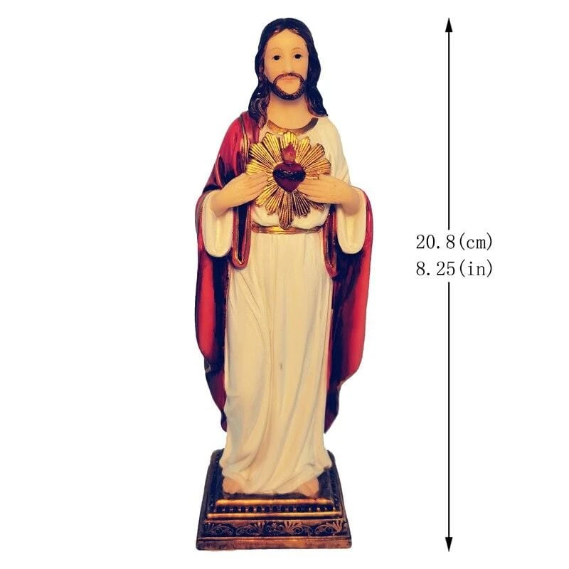 Christian Figurine Sacred Heart Of Jesus 7 Christian Figurine Sacred Heart Of Jesus - Image 5