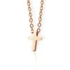 Women's Christian Necklace Small Rose Gold Cross 1 Women's Christian Necklace Small Rose Gold Cross -Lord's Guidance smallcrossnecklacewomenrosegold