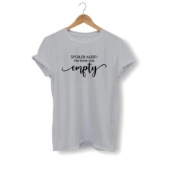 Christian T-Shirt Spoiler Alert The Tomb Was Empty 15 Christian T-Shirt Spoiler Alert The Tomb Was Empty -Lord's Guidance spoiler alert the tomb was empty t shirt gray