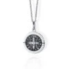 Women's Christian Necklace St Benedict Medal -Lord's Guidance stbenedictmedalnecklacefront