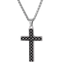 Men's Christian Necklace Ancient Cross