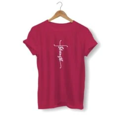 Christian T-Shirt Strength 15 Christian T-Shirt Strength -Lord's Guidance strength christian shirts burgundy