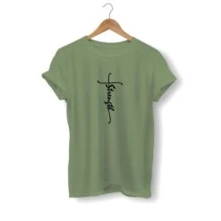 Christian T-Shirt Strength 19 Christian T-Shirt Strength -Lord's Guidance strength christian shirts olive
