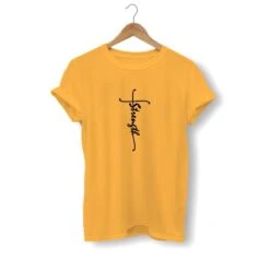 Christian T-Shirt Strength 18 Christian T-Shirt Strength -Lord's Guidance strength christian shirts yellow