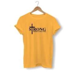 Christian T-Shirt Joshua One Nine -Lord's Guidance strong joshua one nine shirt yellow