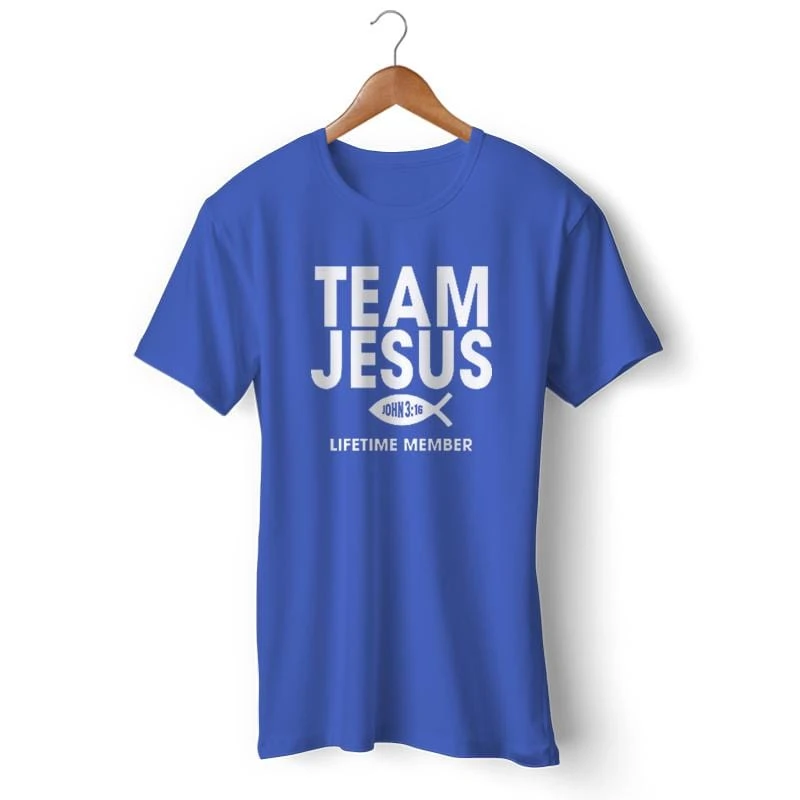 Christian T-Shirt Team Jesus 4 Christian T-Shirt Team Jesus - Image 2