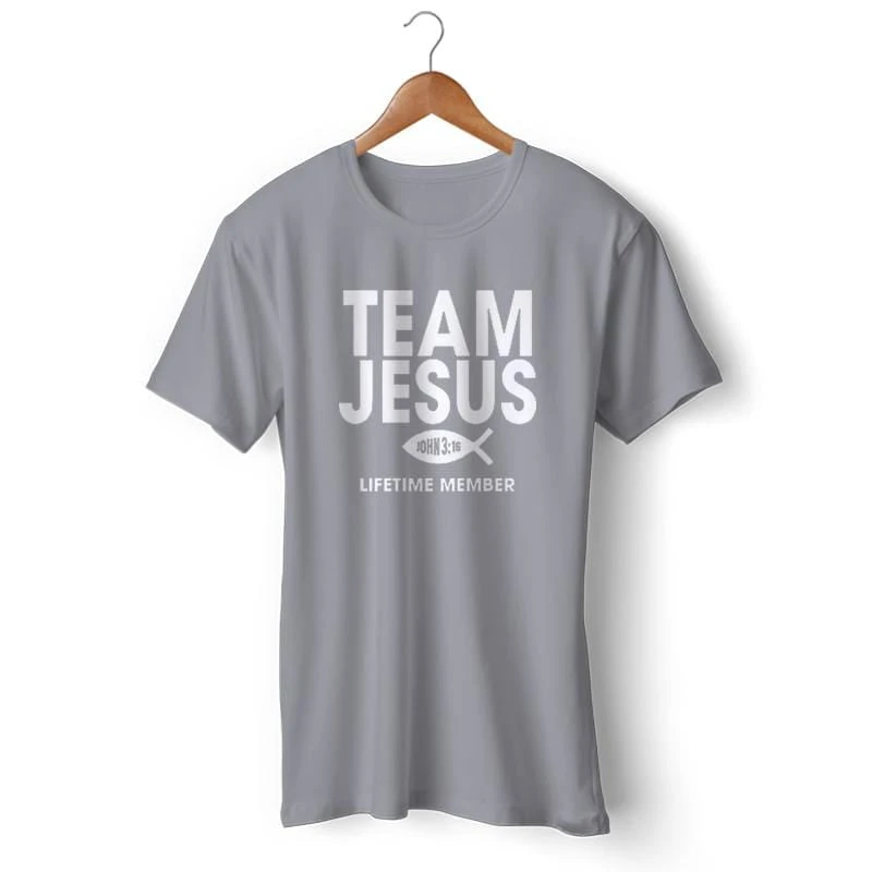 Christian T-Shirt Team Jesus 5 Christian T-Shirt Team Jesus - Image 3