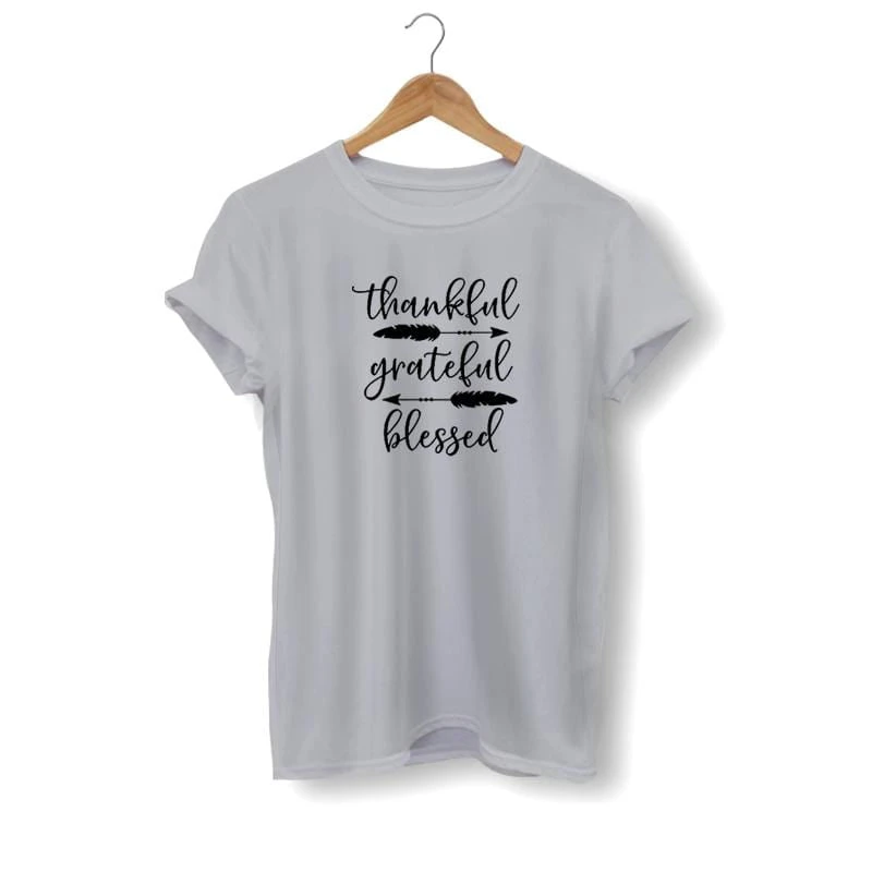 Christian T-Shirt Thankful Grateful Blessed 6 Christian T-Shirt Thankful Grateful Blessed - Image 4