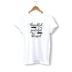 Christian T-Shirt Thankful Grateful Blessed
