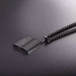 Men's Christian Necklace Bible Pendant 15 Men's Christian Necklace Bible Pendant -Lord's Guidance the Lords Prayer Necklace Pendant lords guidance