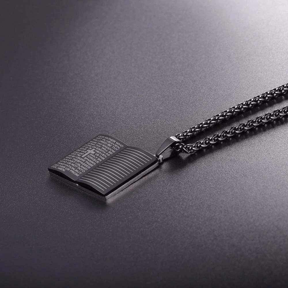 Men's Christian Necklace Bible Pendant 8 Men's Christian Necklace Bible Pendant - Image 6