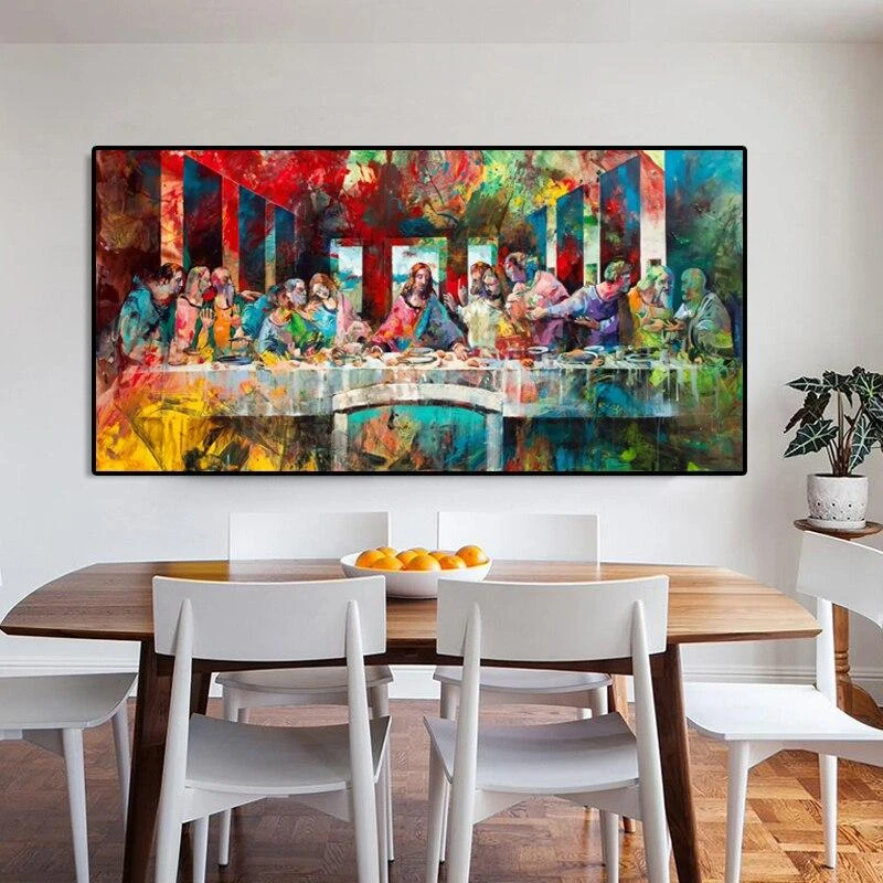 Christian Canvas Art The Last Supper Multicolor 6 Christian Canvas Art The Last Supper Multicolor - Image 4