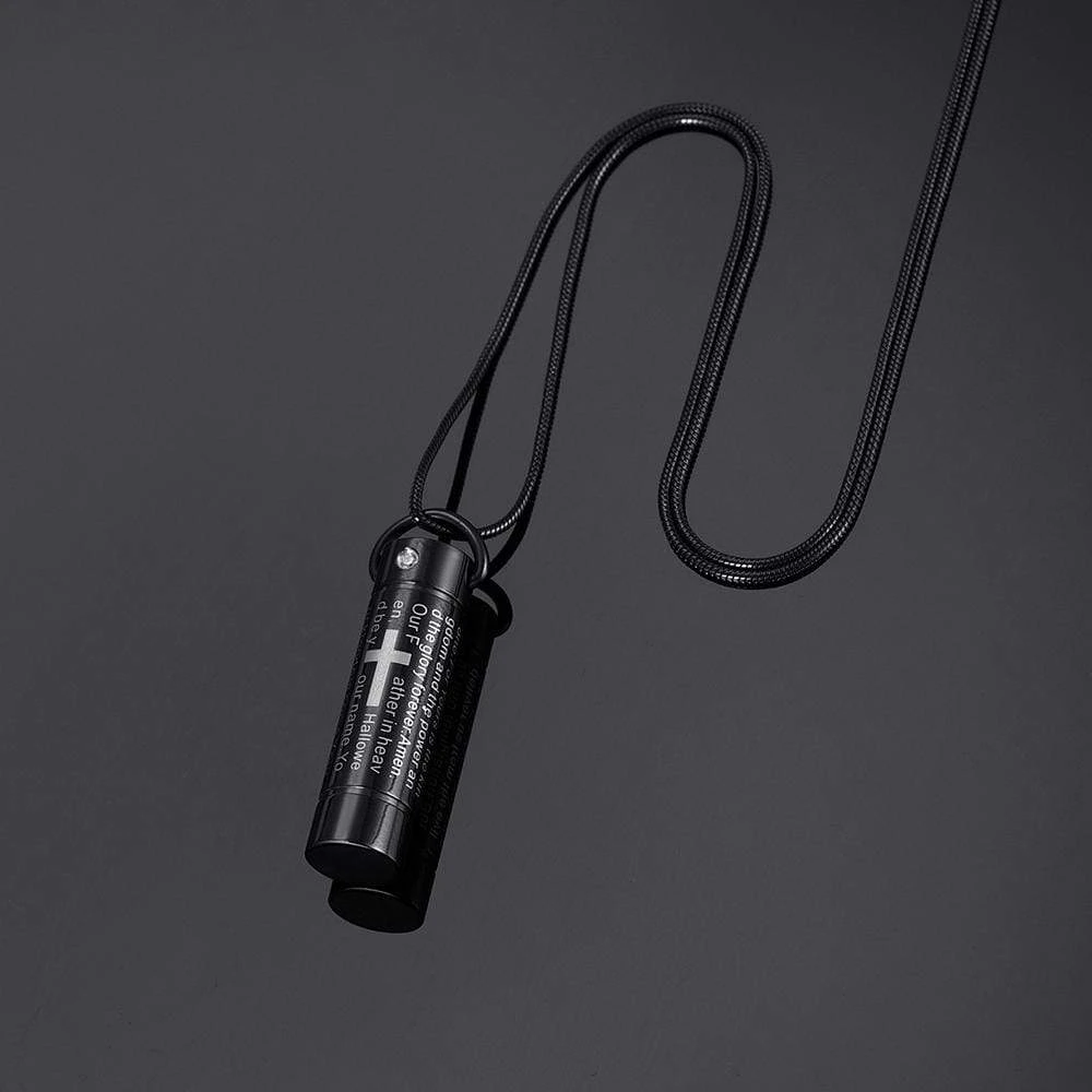 Men's Christian Necklace Urn Necklace 4 Men's Christian Necklace Urn Necklace - Image 2