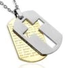 Men's Christian Necklace Lord's Prayer Hollow Cross 2 Men's Christian Necklace Lord's Prayer Hollow Cross -Lord's Guidance the lords prayer dog tag