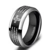 Christian Ring Black Lord's Prayer (Titanium) 2 Christian Ring Black Lord's Prayer (Titanium) -Lord's Guidance titanium lord s prayer ring lord s guidance