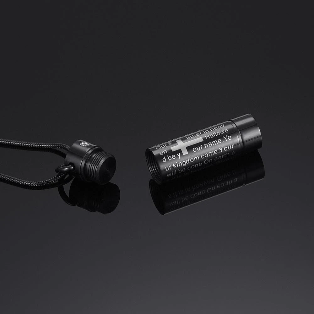 Men's Christian Necklace Urn Necklace 5 Men's Christian Necklace Urn Necklace - Image 3