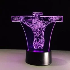Christian Lamp INRI Cross Light 15 Christian Lamp INRI Cross Light -Lord's Guidance violet cross night light lords guidance
