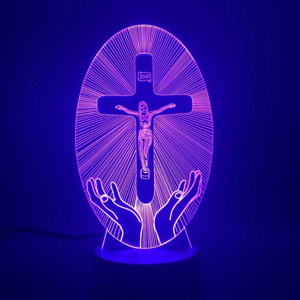 Christian Lamp Jesus Savior 7 Christian Lamp Jesus Savior - Image 5