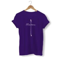 Christian T-Shirt Way Maker Cross 21 Christian T-Shirt Way Maker Cross -Lord's Guidance way maker cross shirt purple
