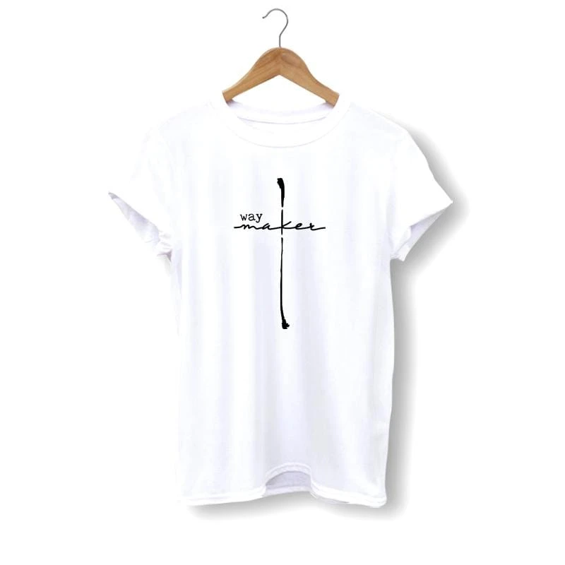 Christian T-Shirt Way Maker Cross 3 Christian T-Shirt Way Maker Cross