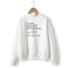 Christian Sweatshirt Way Maker Miracle Worker -Lord's Guidance way maker miracle worker sweatshirt white