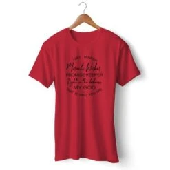 Christian T-Shirt Way Maker 7 Christian T-Shirt Way Maker -Lord's Guidance way maker t shirt mens red