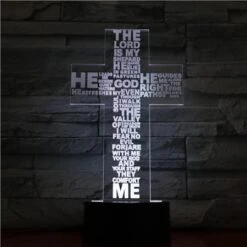 Christian Lamp Psalm 23 15 Christian Lamp Psalm 23 -Lord's Guidance white Psalm 23 lamp lords guidance