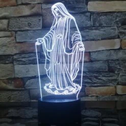 Christian Lamp Mother Mary 15 Christian Lamp Mother Mary -Lord's Guidance white virgin mary table lamp lords guidance