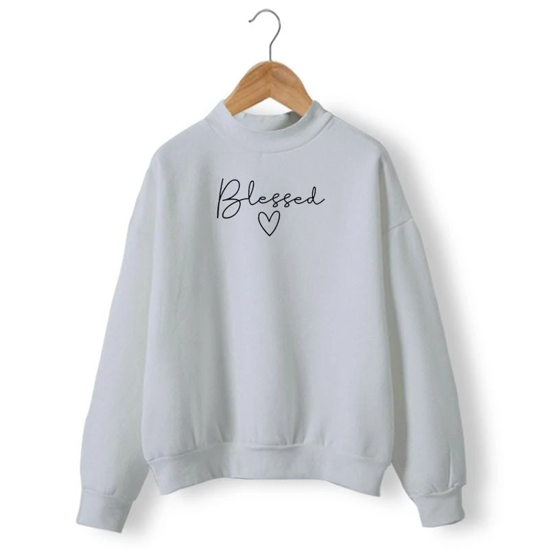 Christian Sweatshirt Blessed Heart 7 Christian Sweatshirt Blessed Heart - Image 5