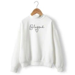 Christian Sweatshirt Blessed Heart