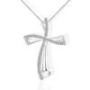 Women's Christian Necklace Wave (Silvered) 1 Women's Christian Necklace Wave (Silvered) -Lord's Guidance womenscrossnecklacesilver 654645f6 be50 43e9 a38a 80f4ad0fad01