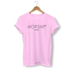 Christian T-Shirt Worship 21 Christian T-Shirt Worship -Lord's Guidance worship shirt pink