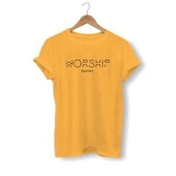 Christian T-Shirt Worship 16 Christian T-Shirt Worship -Lord's Guidance worship shirt yellow