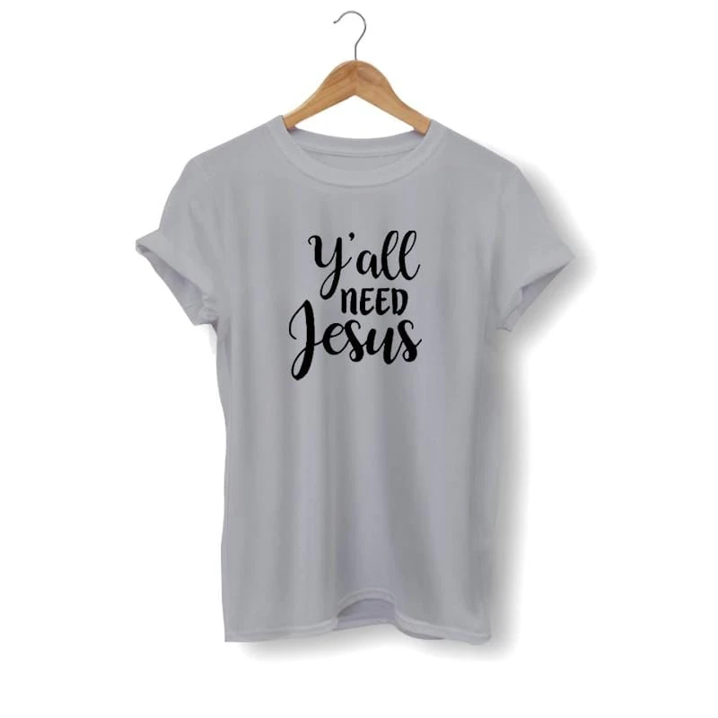Christian T-Shirt Y'All Need Jesus 5 Christian T-Shirt Y'All Need Jesus - Image 3